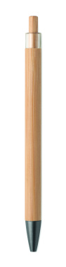 Logotrade promotional gifts photo of: Push button bamboo pen