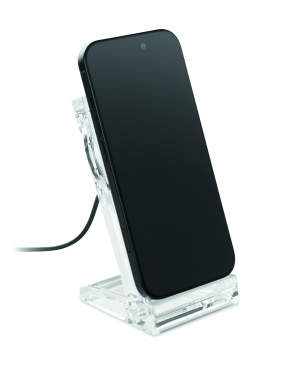 Logo trade corporate gift photo of: Acrylic wireless charger 15W