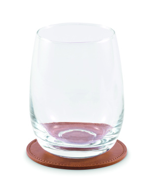 Logotrade promotional gift picture of: Round coaster in PU