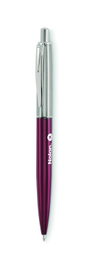 Logo trade promotional giveaways picture of: Push button pen in box