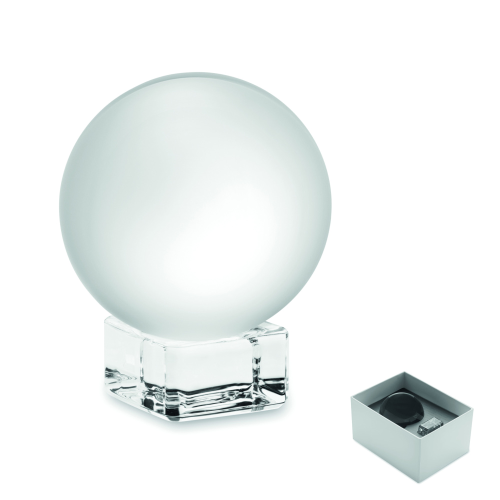 Logo trade promotional products picture of: Glass round award