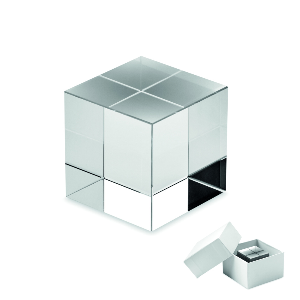 Logo trade advertising products picture of: Glass cube award