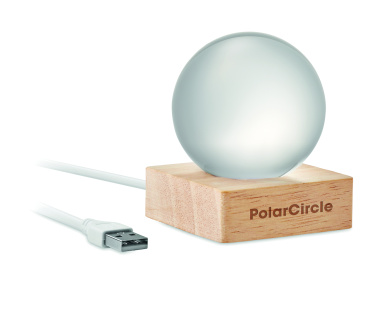 Logo trade business gift photo of: LED glass ball