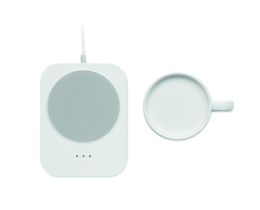 Logo trade promotional items picture of: Wireless charger mug warmer set