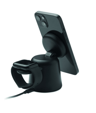Logotrade promotional giveaway picture of: 3 in 1 wireless charger 15W
