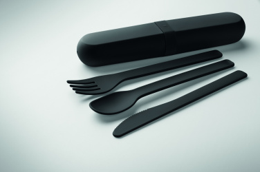 Logo trade promotional products picture of: Cutlery set and case in PLA