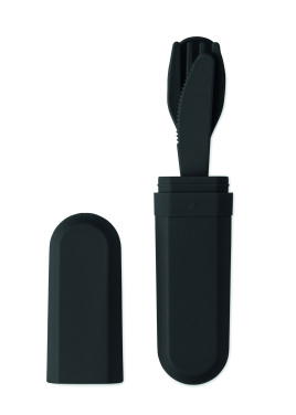 Logotrade promotional merchandise photo of: Cutlery set and case in PLA