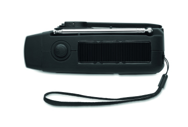 Logotrade promotional gift image of: Portable radio SOS with LED torch