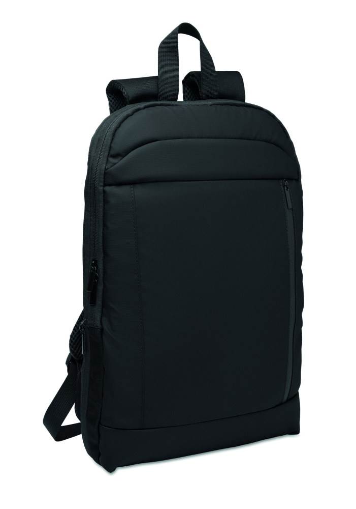 Logo trade promotional giveaways picture of: Expandable 600D RPET backpack