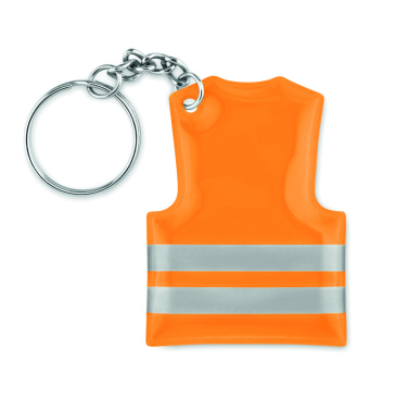 Logo trade advertising products image of: Key ring with reflecting vest Jekabpils
