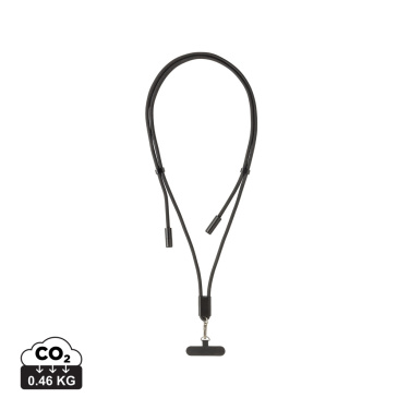 Logo trade promotional gifts image of: LoopAmp RCS RPET adjustable phone cord with 60W cable