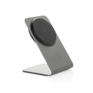 Logotrade advertising product image of: Terra aluminium 15W magnetic wireless charging phone stand