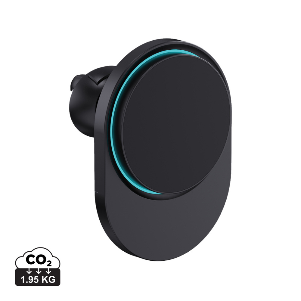 Logo trade promotional gifts image of: PowerCruze RCS rplastic 15W magnetic charging car holder