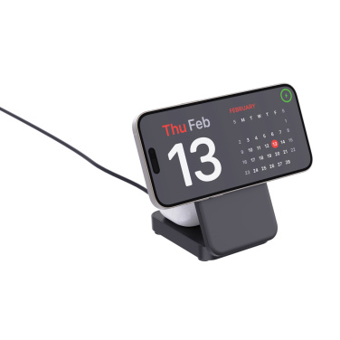 Logo trade corporate gifts image of: Urban Vitamin Arcadia RCS rplastic 15W 3in1 magnetic charger