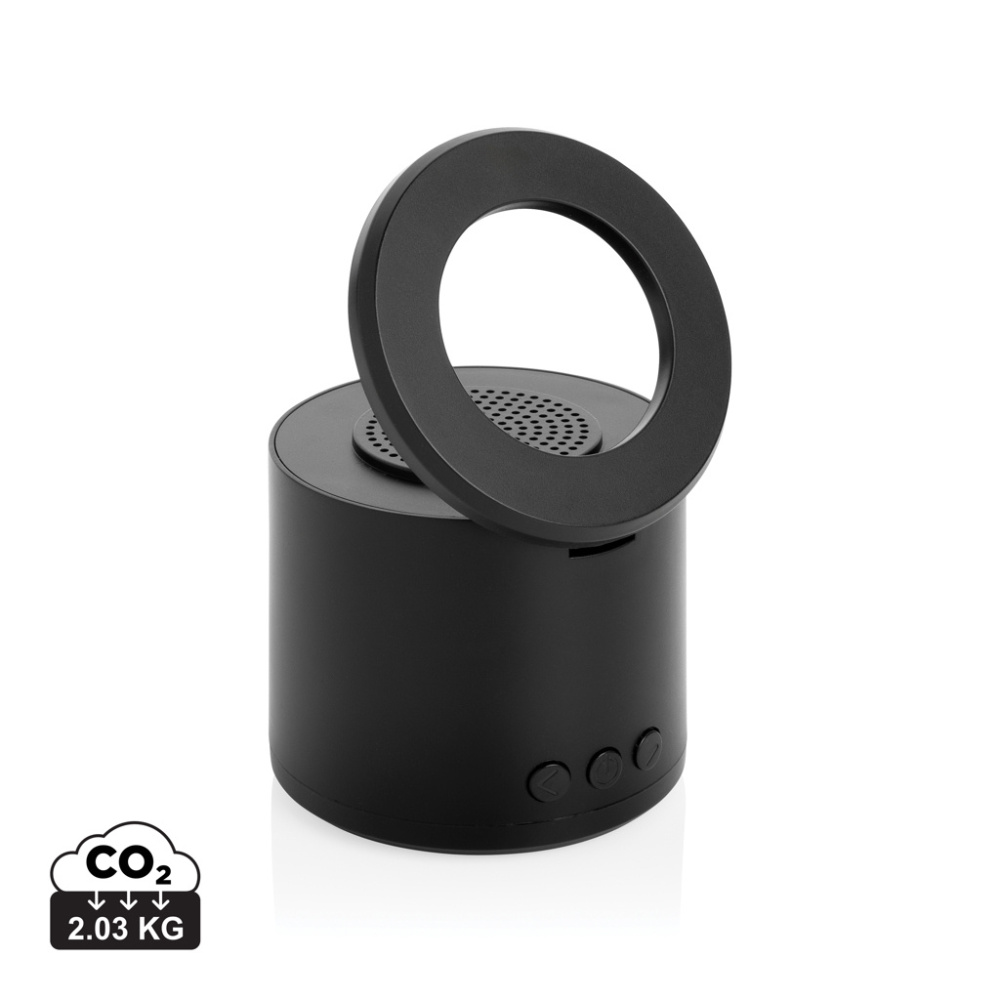 Logotrade promotional items photo of: Magpulse RCS recycled plastic 3W speaker w/magnetic holder