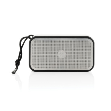 Logo trade promotional gifts image of: Swiss Peak RCS recycled aluminium 10W bass speaker