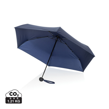 Logo trade promotional giveaways picture of: 19.5" Aware™ RPET super mini manual 190T Pongee umbrella