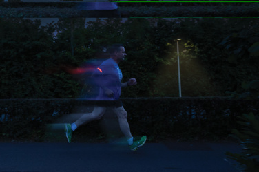 Logo trade promotional items picture of: Lumi Sprint RCS rplastic LED re-chargeable running light