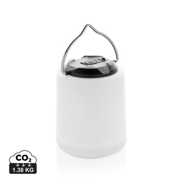 Logo trade advertising products image of: Limio RCS recycled plastic portable re-chargeable table lamp