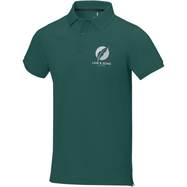 Logo trade promotional giveaways picture of: Calgary short sleeve men's polo