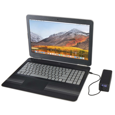 Logo trade promotional product photo of: Acamar 20.000 mAh 70W recycled aluminium laptop power bank