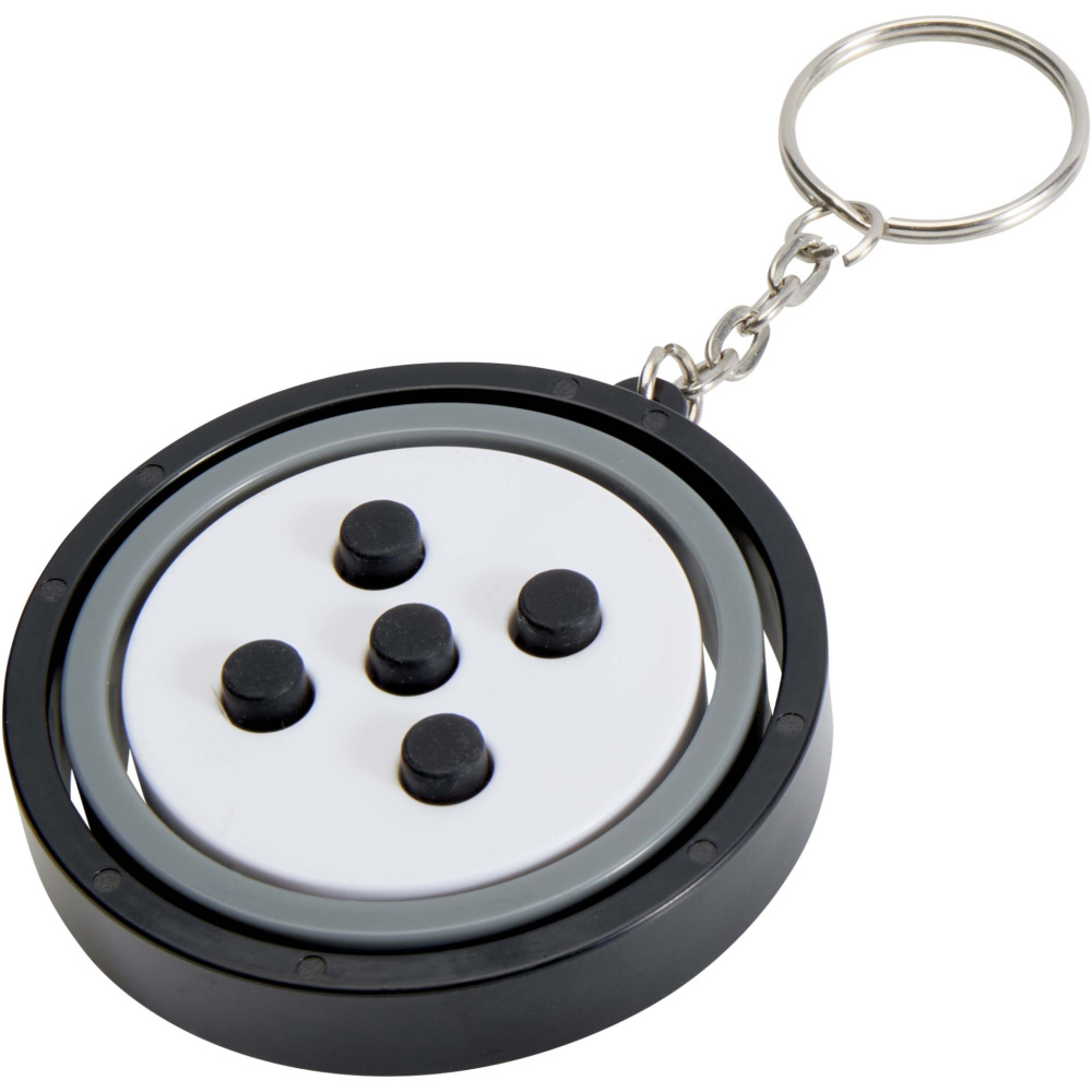 Logo trade advertising products picture of: Spinx recycled plastic gyroscope fidget keychain