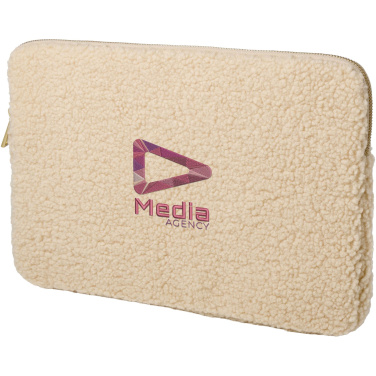 Logo trade promotional gift photo of: Bear 13" GRS recycled sherpa laptop sleeve 2L