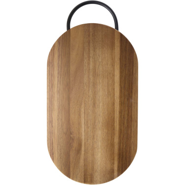 Logotrade promotional gift image of: Prestige acacia wood chopping board with bread knife