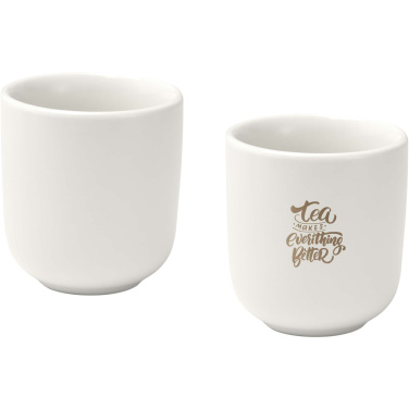 Logo trade promotional gifts picture of: Male 90 ml ceramic espresso cups - set of 2