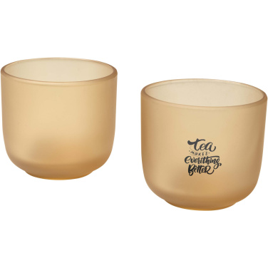 Logotrade promotional item image of: Male 200 ml glass cups - set of 2