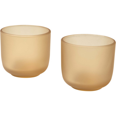 Logotrade promotional giveaway image of: Male 200 ml glass cups - set of 2