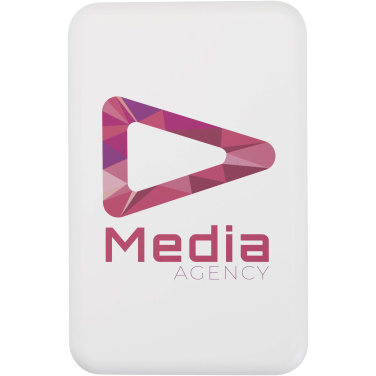 Logo trade advertising products image of: Acrab 10.000 mAh 15W magnetic wireless power bank with 20W PD - made from recycled plastic