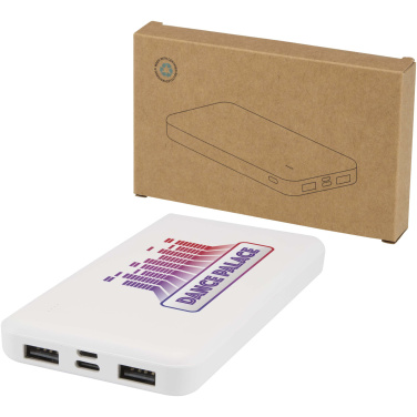 Logo trade advertising products picture of: Intan 10.000 mAh 10W recycled plastic power bank