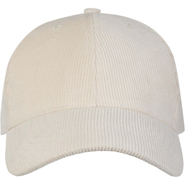 Logo trade promotional gifts image of: Hutton 6 panel recycled corduroy cap