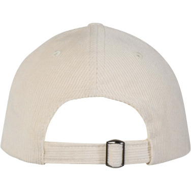 Logo trade promotional product photo of: Hutton 6 panel recycled corduroy cap