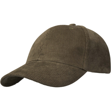 Logotrade promotional merchandise image of: Hutton 6 panel recycled corduroy cap
