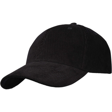 Logo trade promotional merchandise picture of: Hutton 6 panel recycled corduroy cap