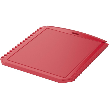 Logo trade business gifts image of: Thrym rectangular recycled plastic ice scraper