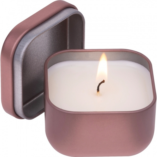 Logotrade promotional item picture of: Candle in tin PRAGUE