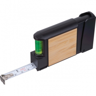 Logo trade promotional giveaways image of: 3-Meter Tape Measure with Level HALIFAX
