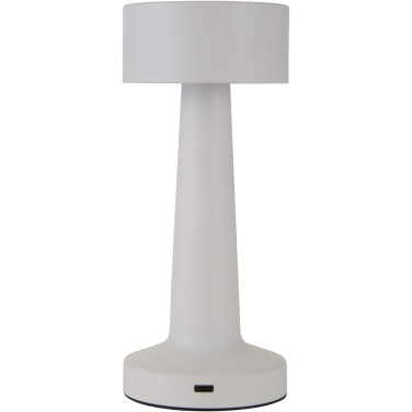 Logo trade promotional merchandise photo of: Aludra rechargeable dimmable table lamp with 3 light modes