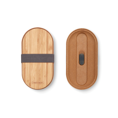 Logo trade promotional merchandise picture of: Black+Blum Stainless Steel Double Bento Box