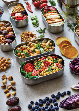 Logo trade promotional giveaway photo of: Black+Blum Stainless Steel Double Bento Box