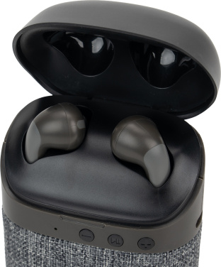 Logo trade promotional items picture of: Bluetooth Speaker HF01 with Built-in Earbuds 2 in 1