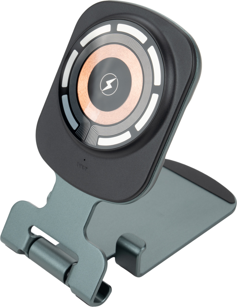 Logo trade corporate gift photo of: Phone holder with wireless charger