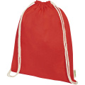 Odisha 140 g/m² OCS organic drawstring bag 5L, Red