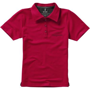 Logo trade corporate gifts image of: Markham short sleeve women's stretch polo