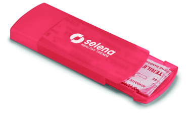 Logo trade corporate gifts image of: Container with plasters