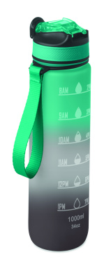 Logo trade promotional merchandise image of: Sports water bottle RPET 1L