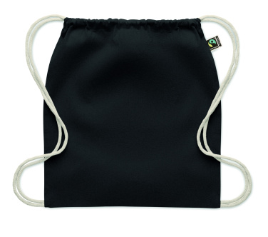 Logotrade promotional merchandise picture of: Drawstring bag Fairtrade 180gr